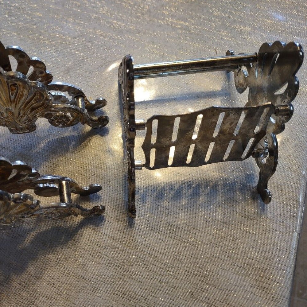 Silver Plated Buffet Caddies In Original Box